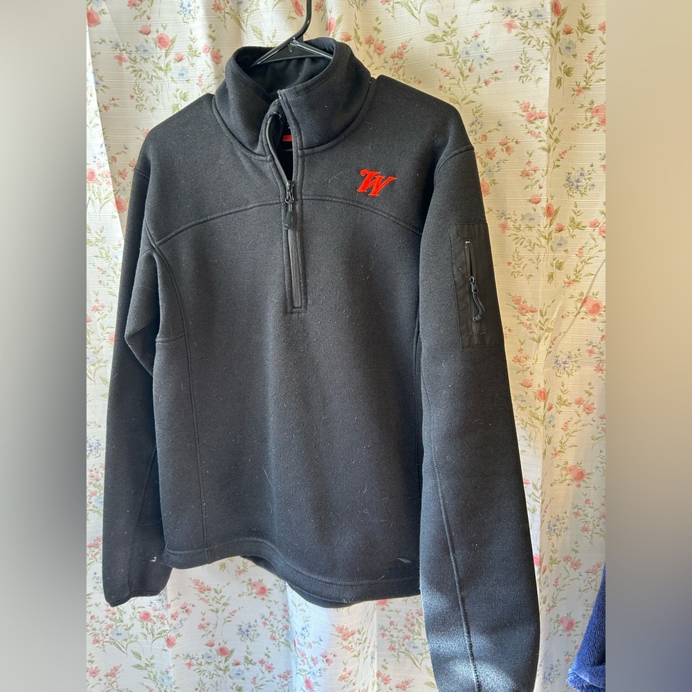 High Sierra Black Quarter-Zip Pullover with Winchester Logo